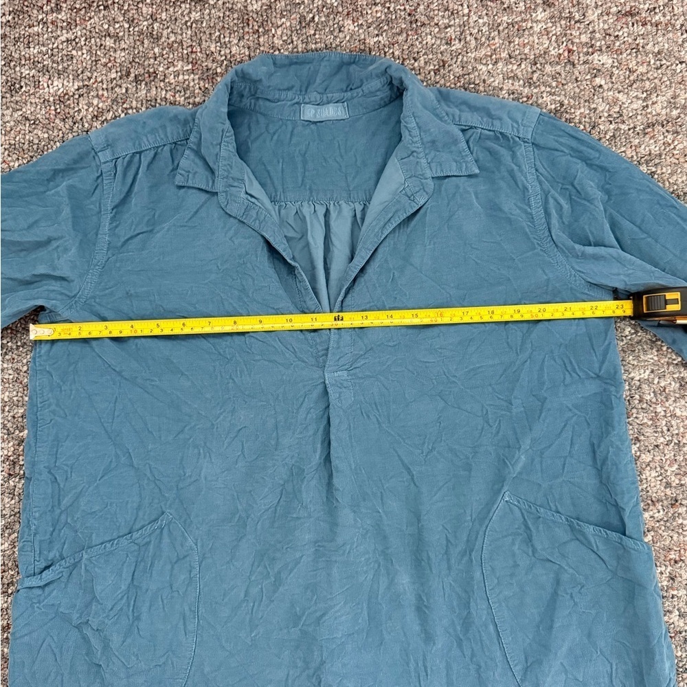 CP Shades Blue Micro Corduroy Cotton Tunic Top M - Picture 7 of 10